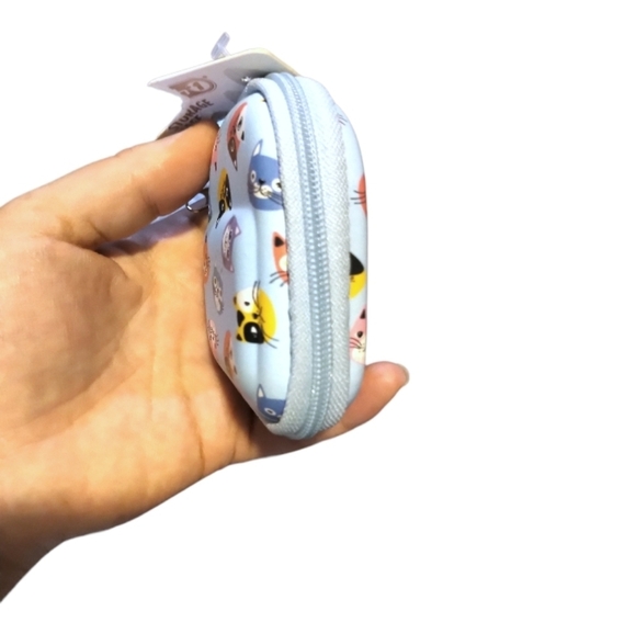 🍡3$30🍡NWT Cartoon Cat Earphone Headphone Small Case - Picture 3 of 13